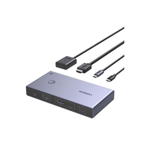 Switch KVM - UGREEN - CM731 - USB-C - HDMI - 2 portar