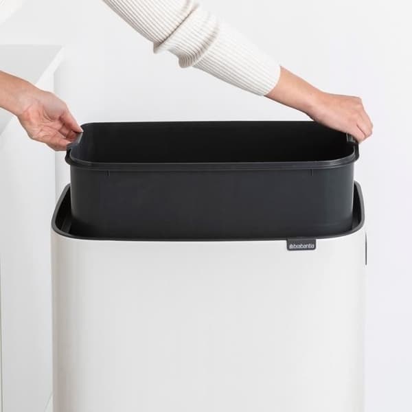 Papperskorg - BRABANTIA - Bo Touch Bin Hi - 60 L - Vit - Touch