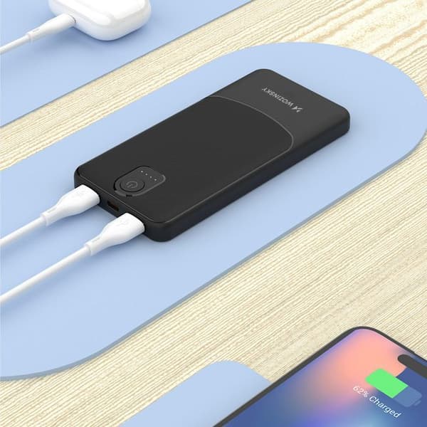 Extern batteri Wpower WPBBK-2 10 000 mAh USB-A USB-C - svart