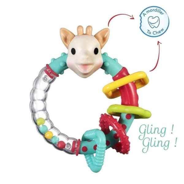 SOPHIE LA GIRAFE Multitexturerad rangle