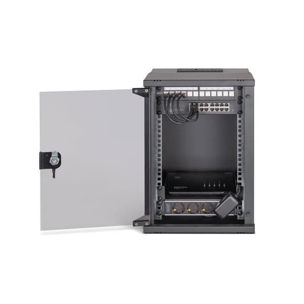 Nätverkskit 10" - DIGITUS - DN-49103-SET - 9U - Svart - Väggmontering