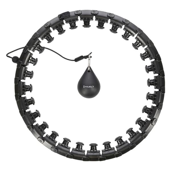 HHW12 HULA HOOP SVART STOR MED VIKTER HMS