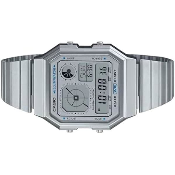 Klocka - CASIO - A130WE-7AEF - Silver - Digital - Vattentålig 5 ATM