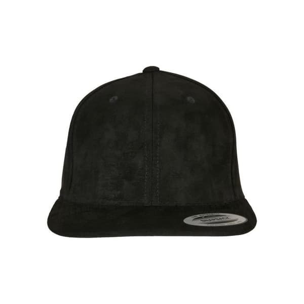 Flexfit snapback keps i mockaskinn - svart - TU