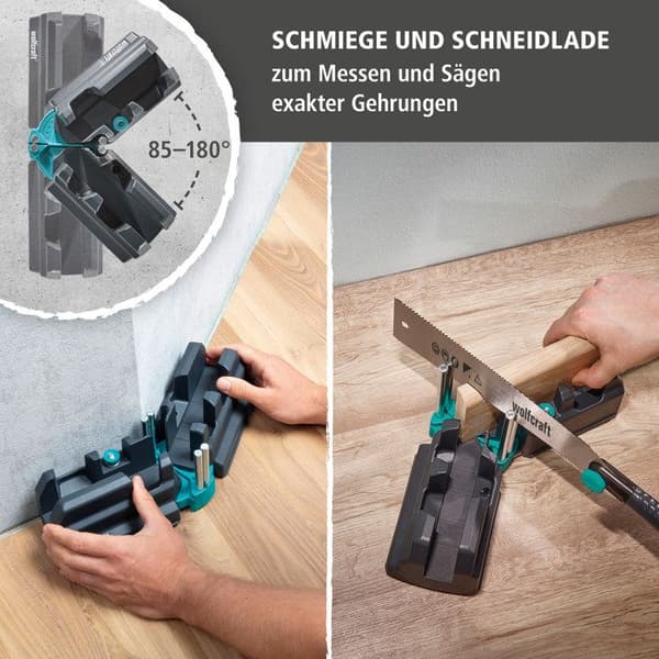 444129 wolfcraft Essential Baseboard Fixeringsverktygssats