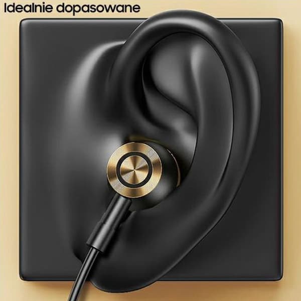 In-Ear hörlurar - Usams - EP-43 - Typ-C - Svettresistenta - Mörkgrön