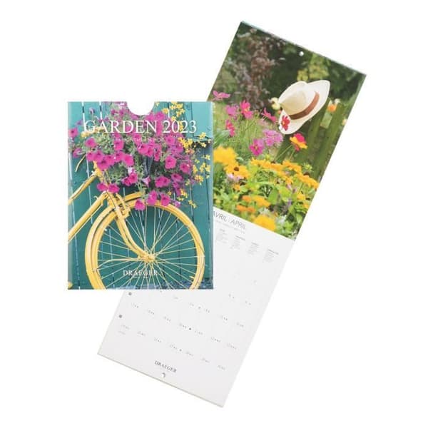 Small Wall Calendar Gardens - 2023 - Draeger Paris