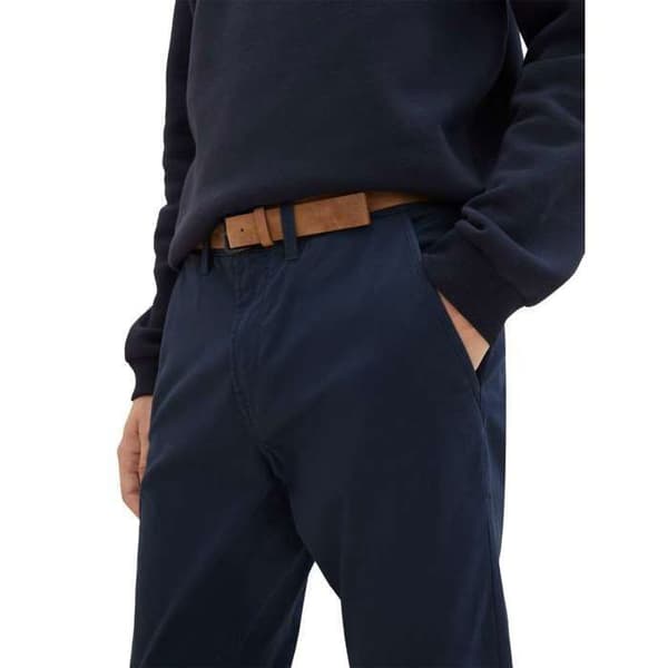 Chinos TOM SKräddarbälte Captain Blue