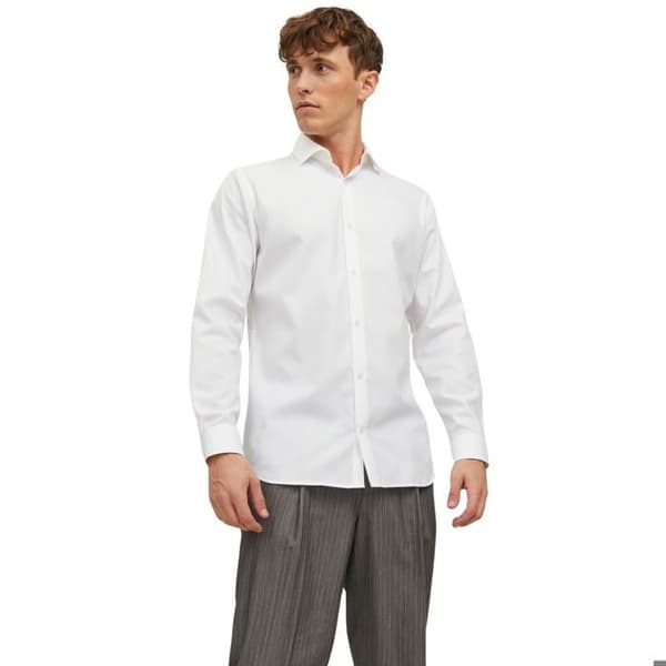 Jack & Jones parker långärmad skjorta - vit - S