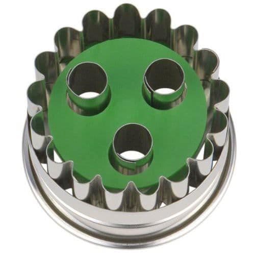 Städter Linzer mit Auswerfer 3-Loch Ausstechform 954053