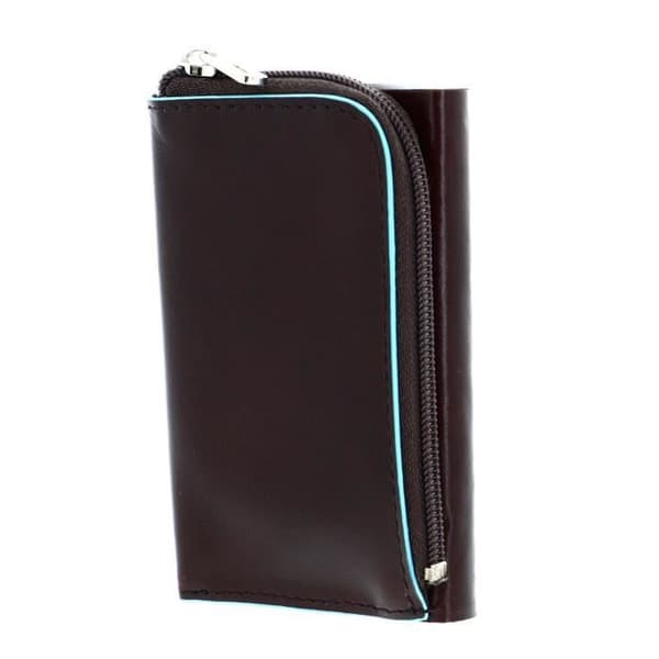 Kortficka - PIQUADRO - Blue Square - Kompakt - RFID - Brun