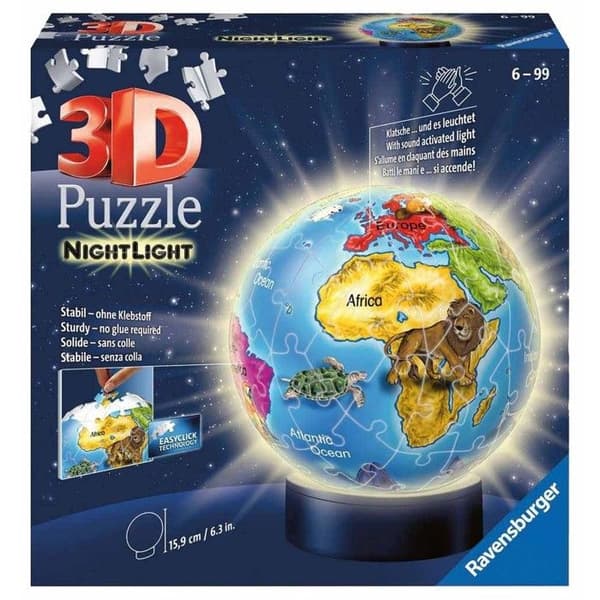 Ravensburger - 3D Pussel Luminös Glob Ravensburger