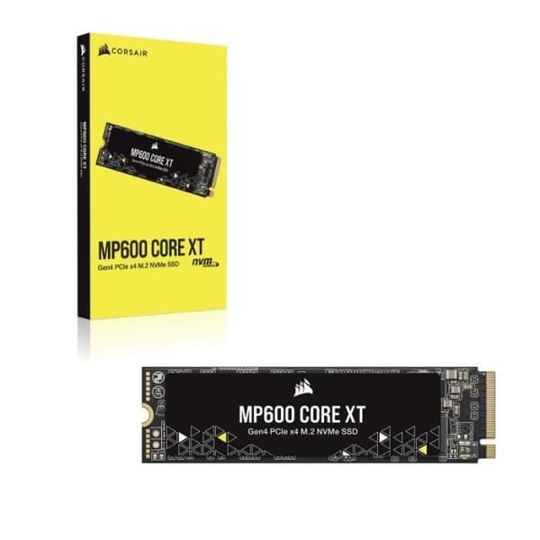 SSD-hårddisk - CORSAIR - MP600 CORE XT - 2 To - PCIe 4.0 - M.2 - QLC 3D NAND