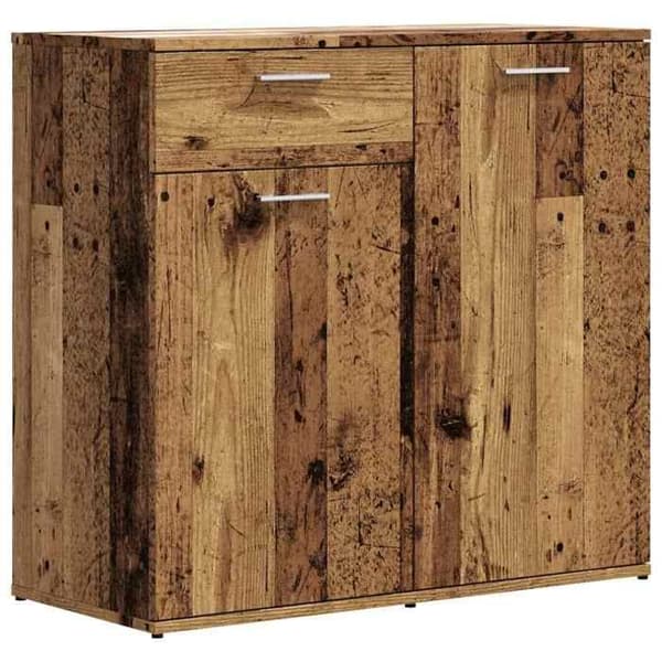 vidaXL Buffé gammalt trä 80x36x75 cm ingenjörsträ 856006
