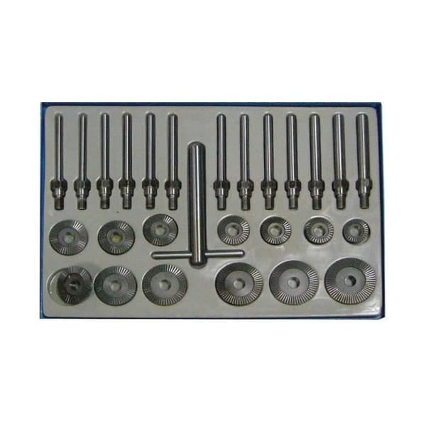 Set med fräsar för ventilsäten, 30 60 mm, 27 st