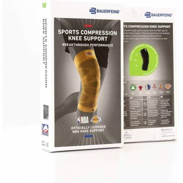 Sportkompressionsknäskydd NBA - Gul - M