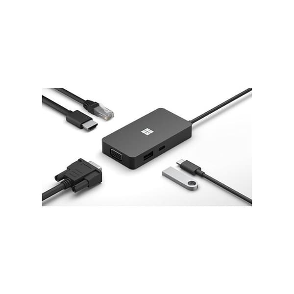 Microsoft 5 i 1 USB C Hub Svart