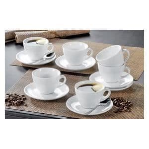 Espresso bistrokoppar - Esmeyer - Set om 6 - Porslin - Vit