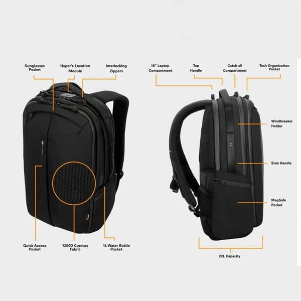 Ryggsäck - TARGUS - Hyper HyperPack Pro - Svart - Syntet - Unisex