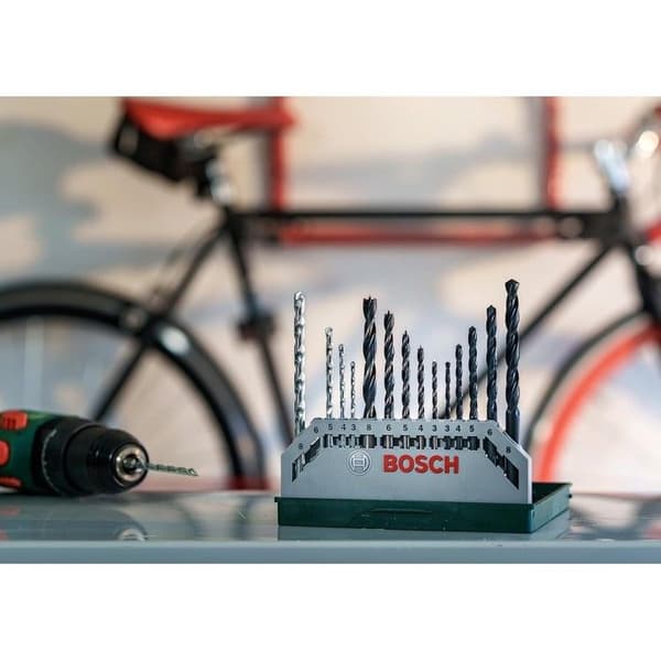 Set för metall/trä/stensåtter 15 element Bosch mini X-Line