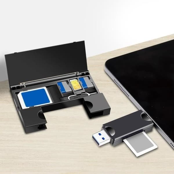USB 3.2 Gen1 kortläsare, med lagring