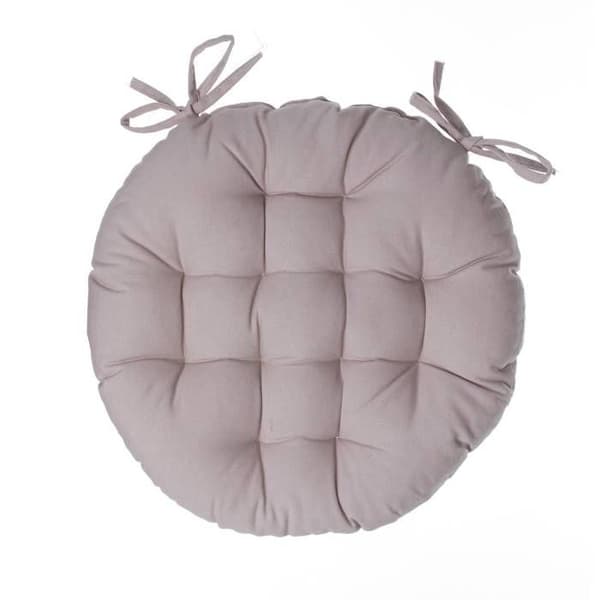 Rund stolskudde "Anjali" beige D38cm