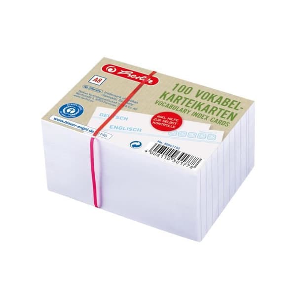 Intercalaire - HERLITZ - 50041152 - Vit - Lined paper - 100 bitar - 200 g/m²