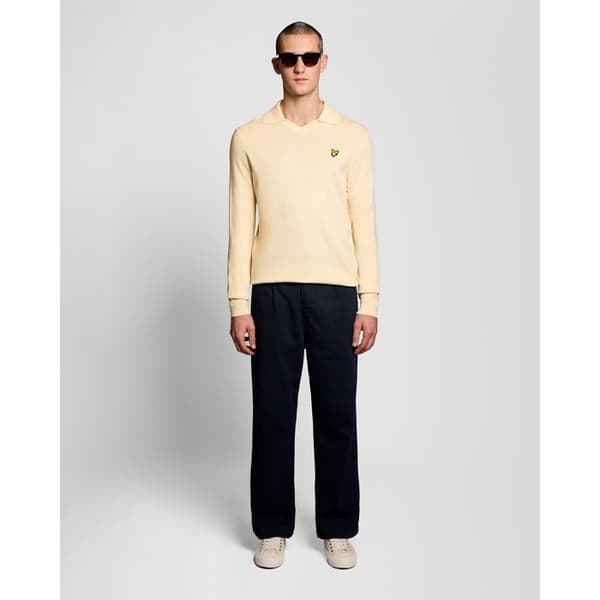 Merinoulltröja med Lyle & Scott-krage