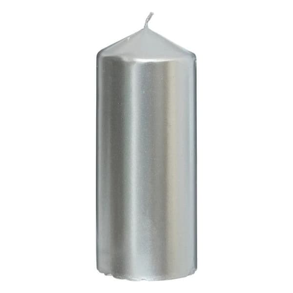 Set med 4 adventsljus "Satin" 12cm Silver