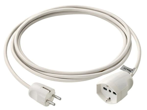 Vimar förlängning - 0P32400.B - Universal förlängning 3 m, 3G1 DE, vit