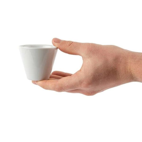 Konisk ramekin - OLYMPIA - Ø 70 mm - Porslin - 12-pack - Blank vit