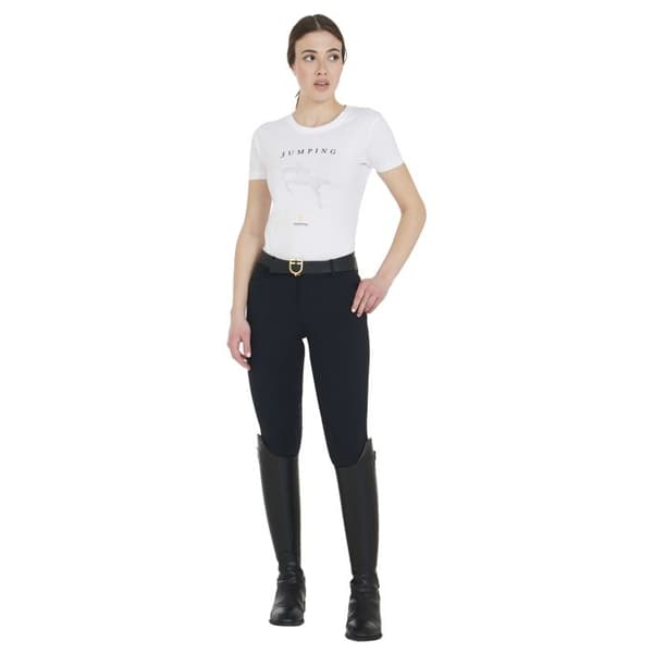 T-shirt dam Equestro Jumping Diamanter