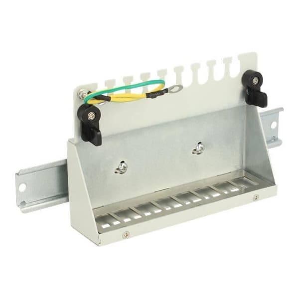DIN-skena monteringskit - DELOCK - 35 mm - Anslutningspanel - Bredd 1.4 cm - Djup 5.15 cm