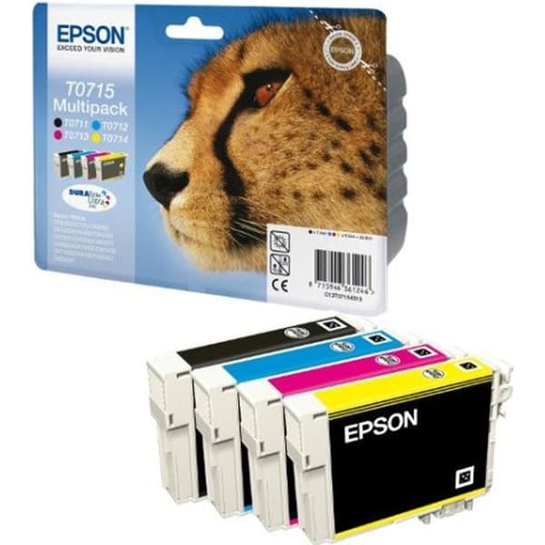 Epson T0715 Cheetah färgpatroner