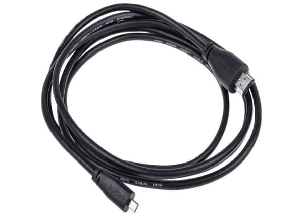 Kabel - RASPBERRY PI - Olika - Micro HDMI - 2 m - Svart