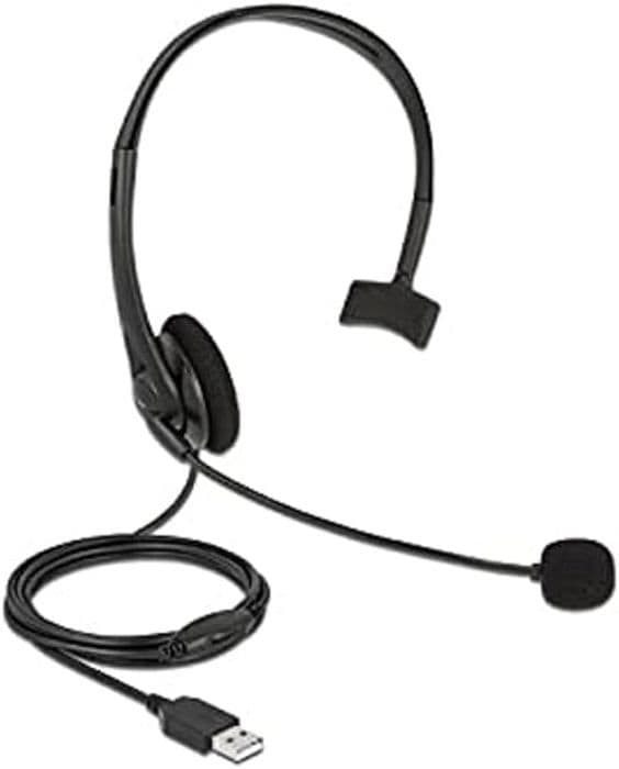 Hörlurar - DELOCK - 27177 - Mono USB - Ultralätt - Volymkontroll