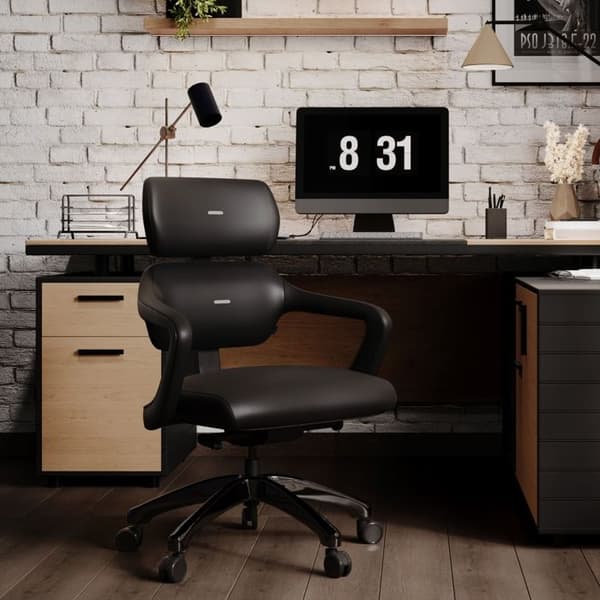 Designerkontorsstol Diablo V-Modular: Kolfiber Svart