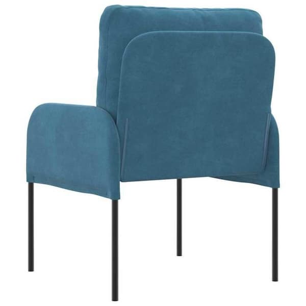 Kuddsoffor 55cm Blå Fanér