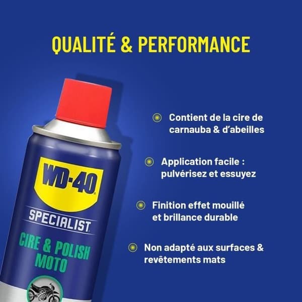 WD-40 - Motorcykelvax & Polish 400Ml