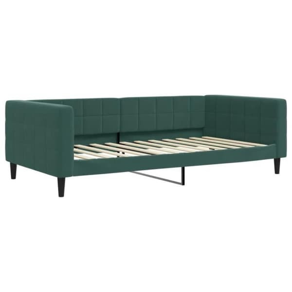 vidaXL Mörkgrön vilobädd 100x200 cm sammet 354017