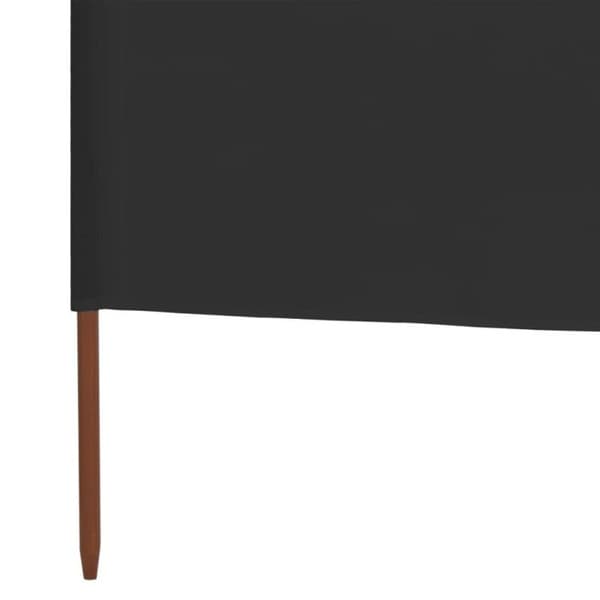 vidaXL 3-Panel Room Divider Tyg 400x80 cm Antracit