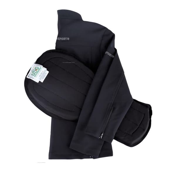 Ridsportjacka dam USG Dynamic - svart