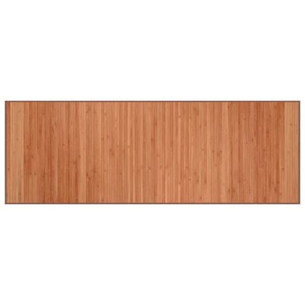 vidaXL Rektangulär matta brun 70x200 cm bambu, vardagsrumsmatta, köksmatta, rektangulär matta, sovrumsmatta 376872
