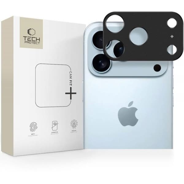 Tech-Protect Camalloy Fit+ — Bumper skal för Apple iPhone 17 Pro Max, Svart