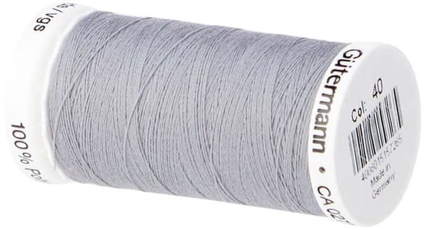 Gutermann Polyestertråd 250 m - Grå silver (0040)