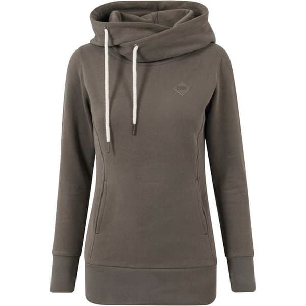Urban Classic lång sweatshirt med logopatch för kvinnor