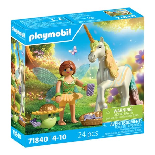 71840 Regnbågsblomma unicorn med fe