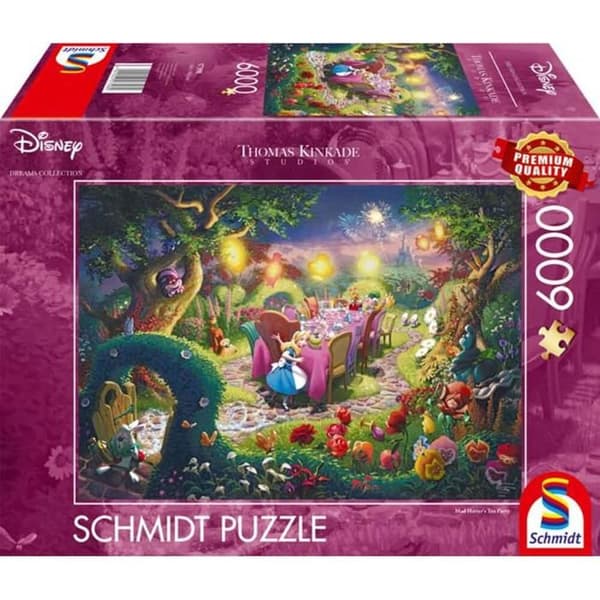 Disney 6000 pusselbitar: Thomas Kinkade: Mad Hattter's Tea Party