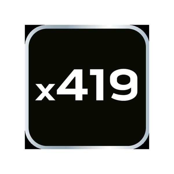 Gummitätningsringar, 419 delar