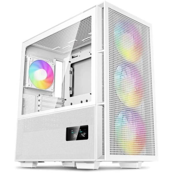 PC-fodral utan strömförsörjning - DEEPCOOL CH560 DIGITAL (Vit) - Medium torn - E-ATX-format